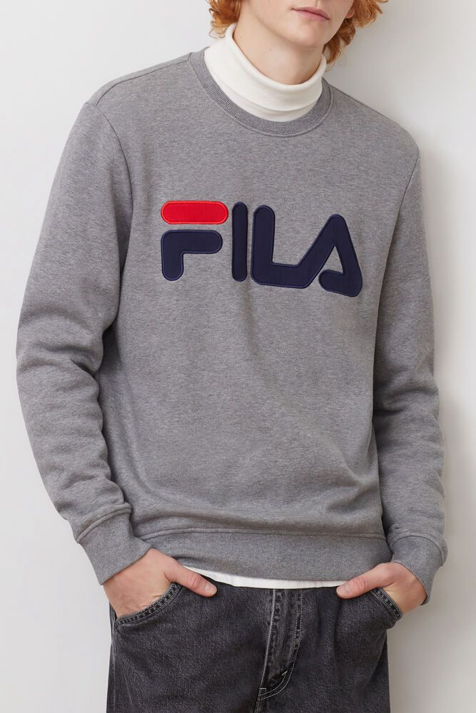 Fila Sweatshirt Regola Mens Grey - India XRL-203459